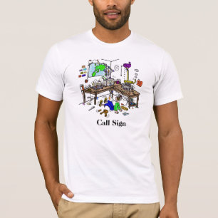 T-shirt fou de radio-amateur de Shack de jambon