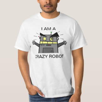 T-shirt fou de robot