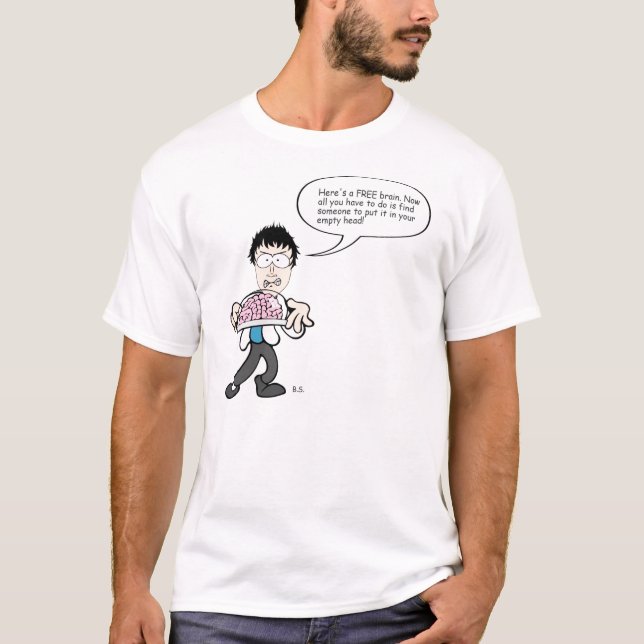 T-shirt fou de scientifique (Devant)