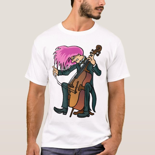 T-shirt fou drôle de violoncelle de violoncelliste (Devant)