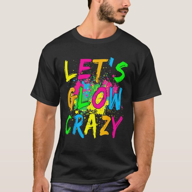 T-shirt Fou Fou Fou Fou Fou 80s Retro Costume Partie (Devant)