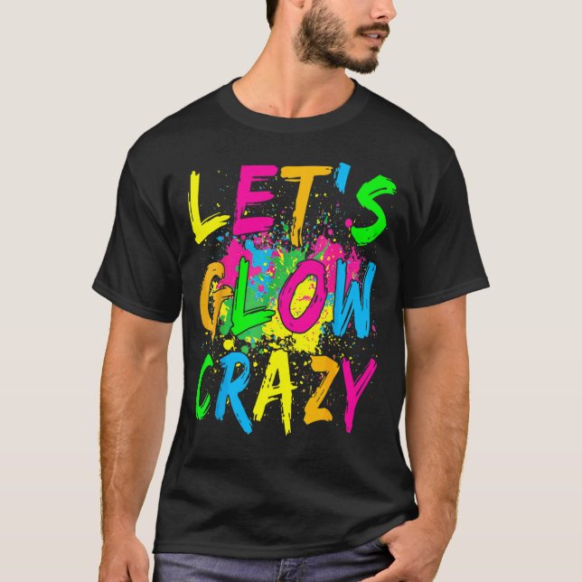 T-shirt Fou Fou Fou Fou Fou 80s Retro Costume Partie (Devant)