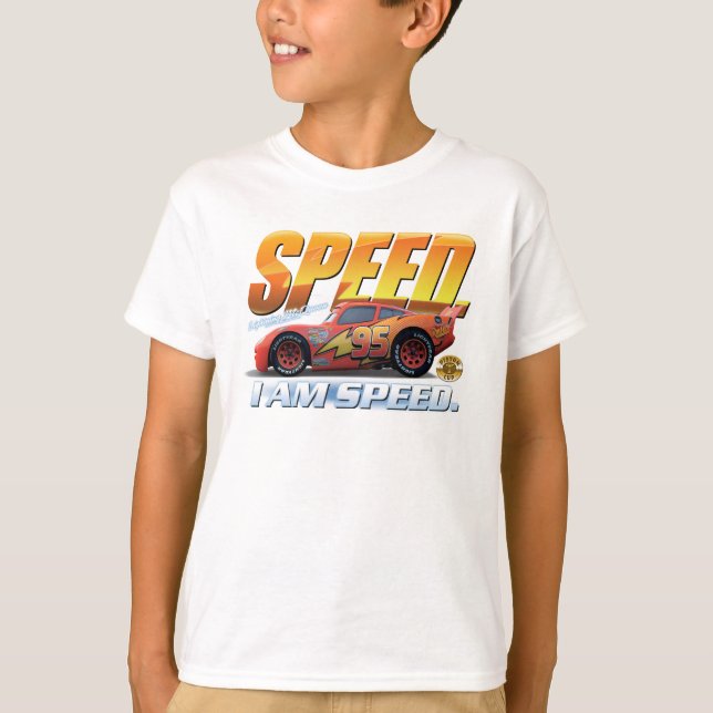 T-shirt Foudre des voitures McQueen "I Am Speed" Disney (Devant)
