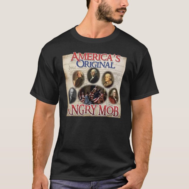 T-shirt Foule fâchée. Les originaux (Devant)
