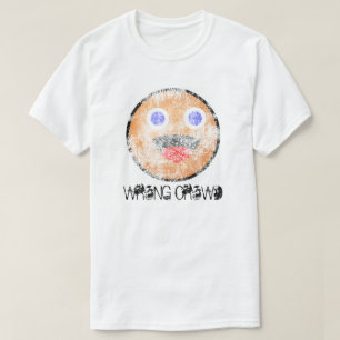 T-shirt Foule fausse énergique affligée