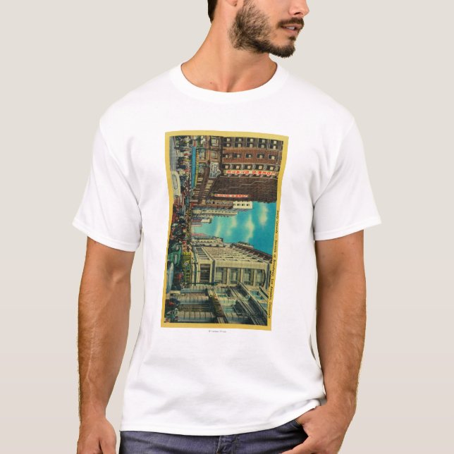 T-shirt Foules quotidiennes chez le septième et le (Devant)
