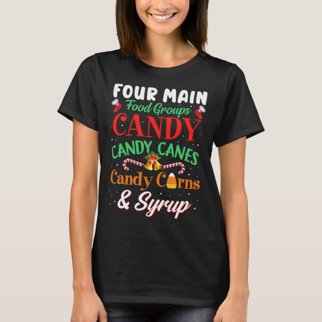 T-shirt Four Main Foods Elf Buddy Christmas Pajama Don Xm (Devant)