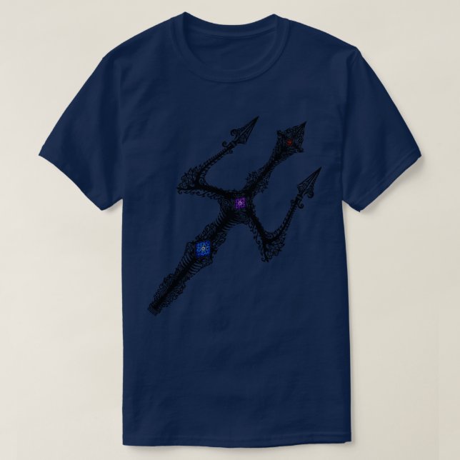 T-shirt Fourche de trident Poseidon (Design devant)
