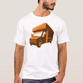 T-shirt fourgon de livraison mobile de camion rétro