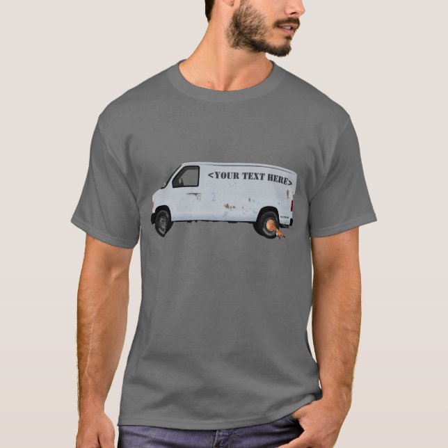 T-shirt fourgon fait sur commande (Devant)