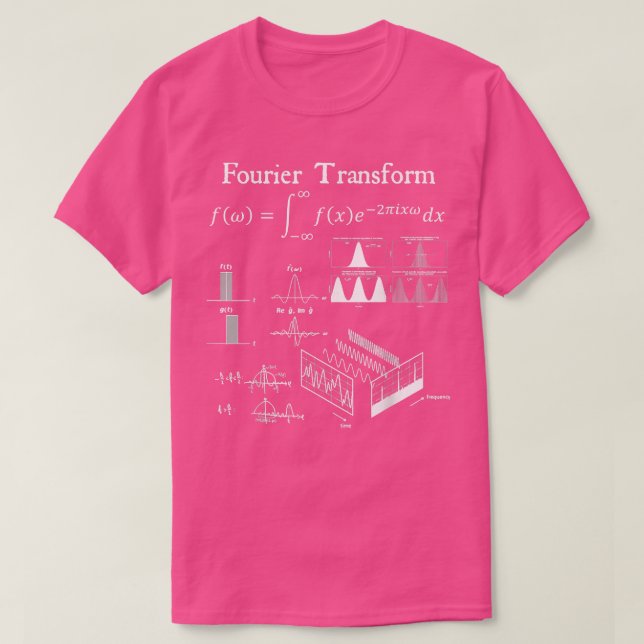 T-shirt Fourier Transformer Signal Science Math Enseignant (Design devant)