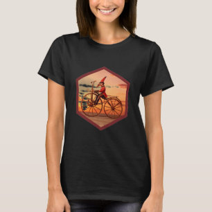 T-shirt Fourmilier Anthropomorphe Chevauchant un Vélo Anti