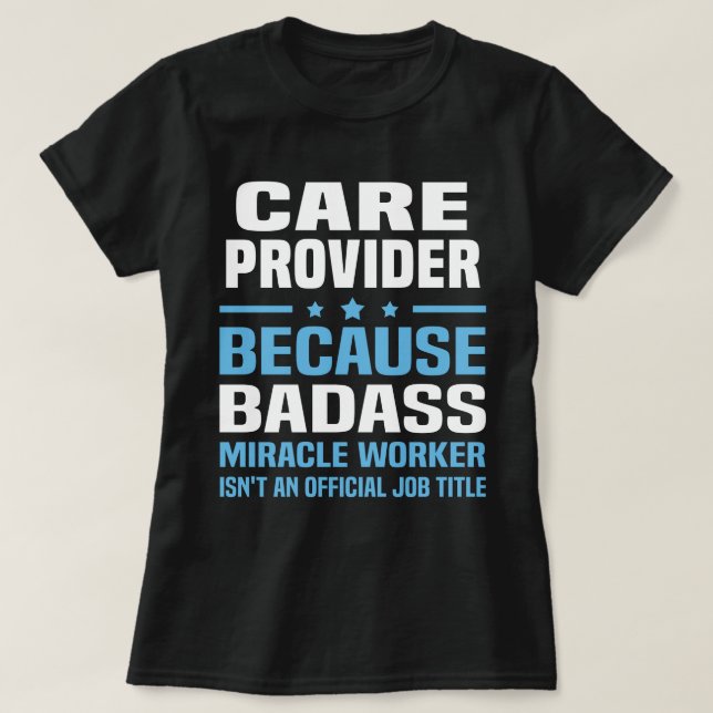 T-shirt Fournisseur de soins (Design devant)