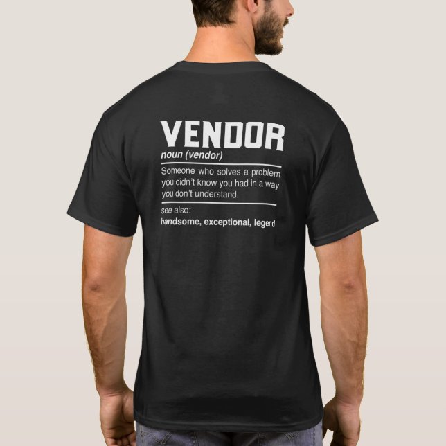 T-shirt Fournisseur fournisseur de conception de définitio (Dos)