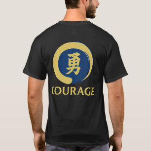 T-shirt Fournitures de Sensei Bushido Courage Kanji