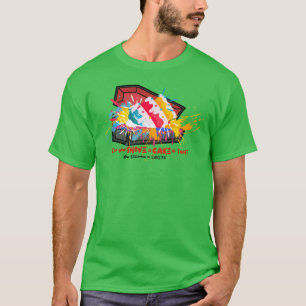 T-shirt Fourrez un gâteau dans un cercueille spectacle de