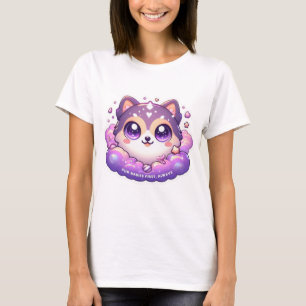 T-shirt Fourrure Bébé d'abord toujours mignon Kawaii Pet L