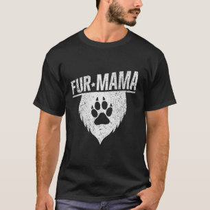 T-shirt Fourrure Mama Chien Graphisme Grooming Groomers Pa