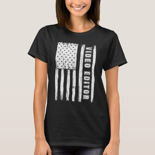 T-shirt Fourth of July Shirts for Men American Flag video  (Devant)