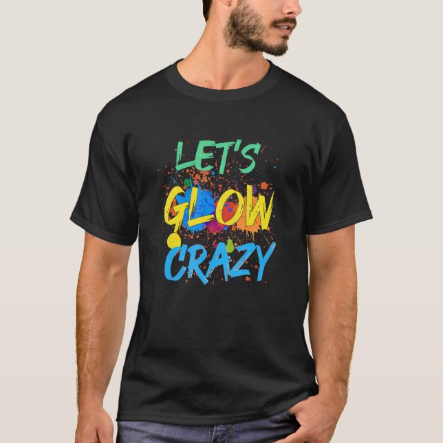T-shirt Fous de lueur fainéant à l'huile de peinture du pa (Devant)