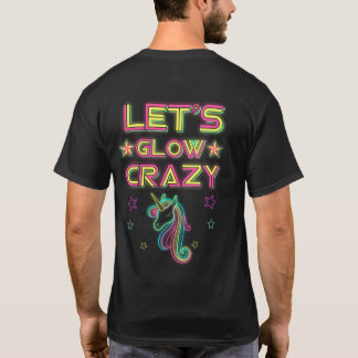 T-shirt Fous de lumière Fou Cool fête d'anniversaire Glow