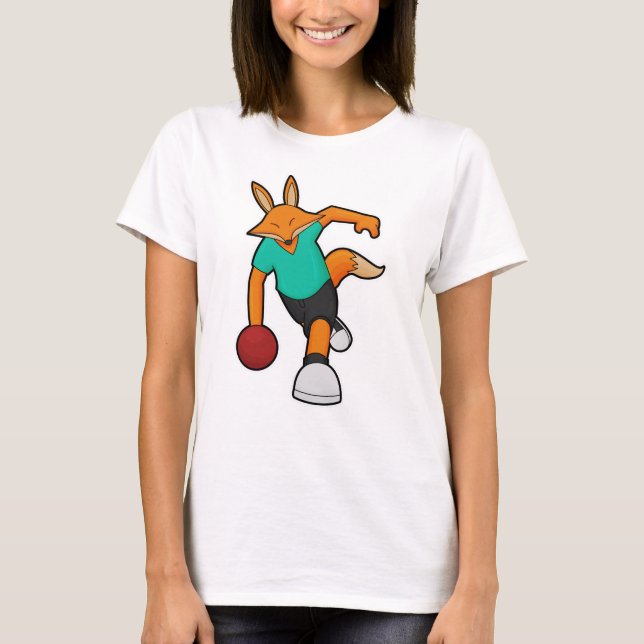 T-shirt Fox à Bowling avec Bowling ball (Devant)