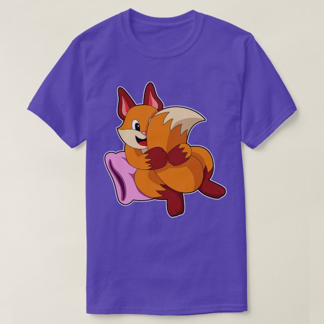 T-shirt Fox Au Couchage Avec Coussin (Design devant)