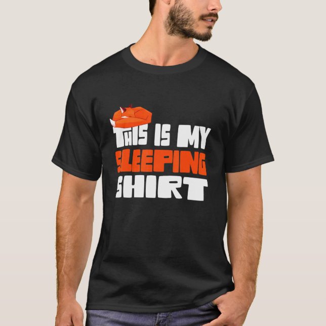 T-shirt Fox C'Est Mon Couchage (Devant)