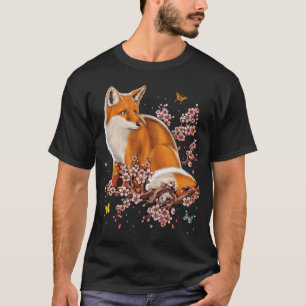T-shirt Fox Cherry Blossom