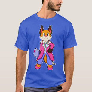 T-shirt Fox comme docteur avec Stethoscope