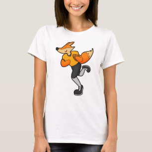 T-shirt Fox comme joueur de football avec Football