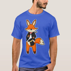 T-shirt Fox comme Magicien avec Casquette de baguette magi