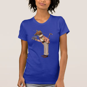 T-shirt Fox dans le chapeau en paille
