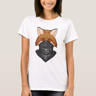 T-shirt Fox en bandit avec Kerchief