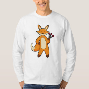 T-shirt Fox en Dart player avec Darts