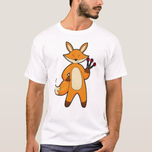 T-shirt Fox en Dart player avec Darts