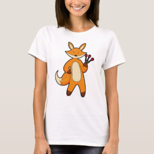 T-shirt Fox en Dart player avec Darts