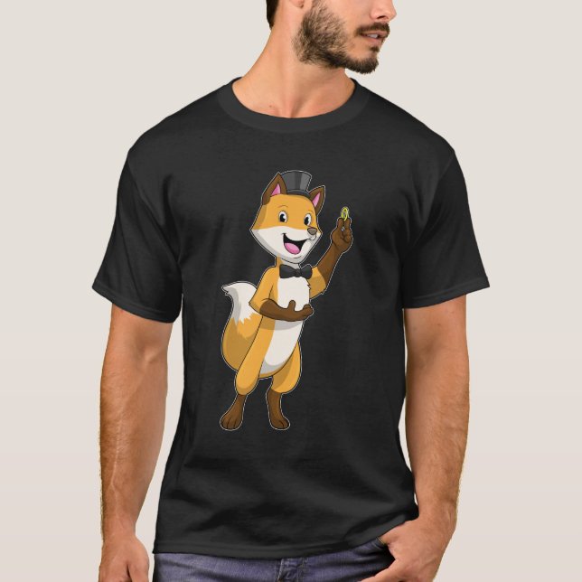 T-shirt Fox en Groom avec anneau Mariage (Devant)