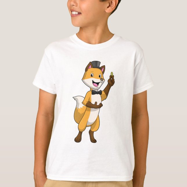 T-shirt Fox en Groom avec anneau Mariage (Devant)