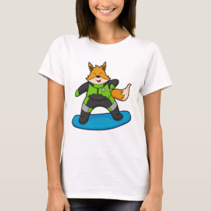 T-shirt Fox en Snowboard avec Snowboard