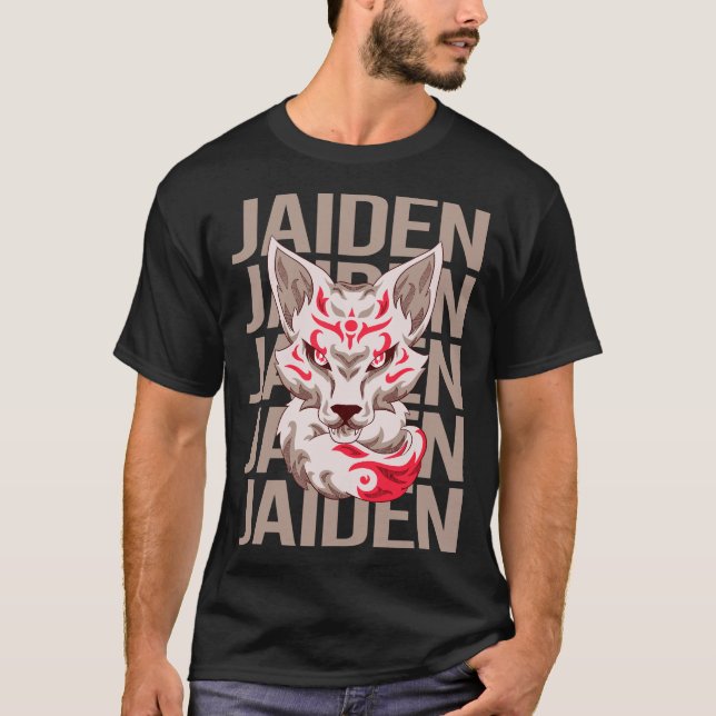 T-shirt Fox Face - Nom Jaiden (Devant)
