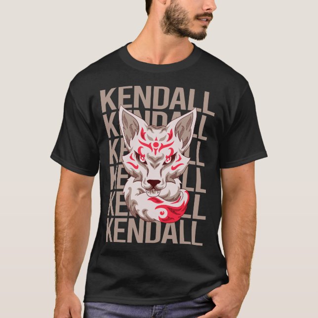 T-shirt Fox Face - Nom Kendall (Devant)