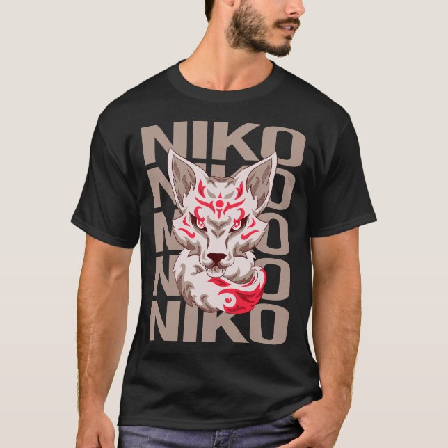 T-shirt Fox Face - Nom Niko (Devant)
