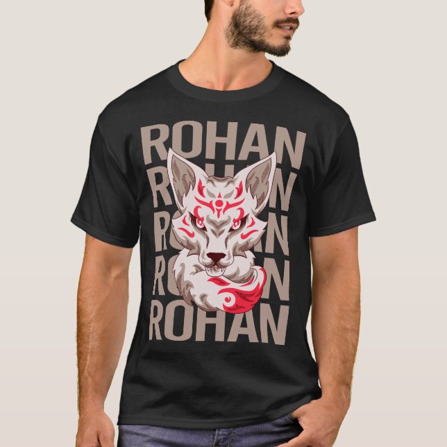 T-shirt Fox Face - Nom Rohan (Devant)