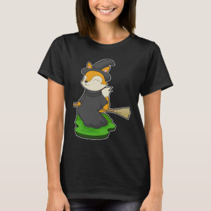T-shirt Fox Halloween sorcière