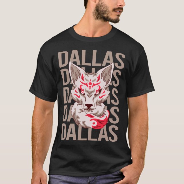 T-shirt Fox Head - Dallas Nom (Devant)