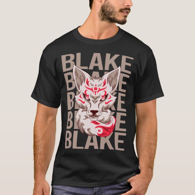 T-shirt Fox Head - Nom du lac (Devant)