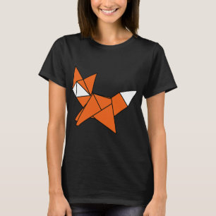 T-shirt Fox Lover mignonne Origami Red Fox Japonais minima