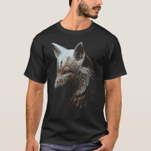 T-shirt Fox Mandala Imaginaire Animal Art - Animal Motif F