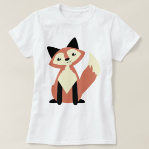 T-shirt Fox mignon de Tête-inclinaison